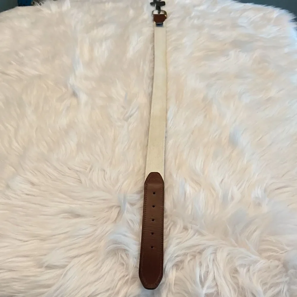 STATE TRADITIONS NORTH CAROLINA LEATHER STRAP BELT SIZE 30